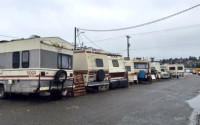 The RV safe lot in Ballard cost the city $35,059 per month to operate. The high cost has the city halting plans for another lot. (Don O'Neill/KIRO Radio)