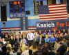 Republican presidential candidate Ohio Gov. John Kasich speaks during a campaign event at the La Salle Institute on Monday, April 11, 2016, in Troy, N.Y. (AP Photo/Hans Pennink)