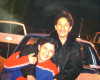 In this circa 2000 photo taken with the camera's self timer and provided by Joselo Lucero, Marcello Lucero, top, playfully hugs his brother Joselo in Patchouge, N.Y. In 2008, a gang of racist white youths out hunting "Mexicans" killed Marcello Lucero blocks from where Republican GOP presidential candidate Donald Trump is planning an appearance at an upcoming Republican fundraiser on Thursday, April 14, 2016. Some say the visit is opening old wounds, but others simply oppose the billionaire's positions on building a wall on the Mexican border and other immigration stances. (Joselo Lucero via AP)