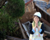 In this Saturday, April 16, 2016, file photo, a resident stands in front of damaged house in Mashiki, Kumamoto prefecture, Japan. A powerful earthquake struck southwestern Japan early Saturday, barely 24 hours after a smaller quake hit the same region. (Naoya Osato/Kyodo News via AP, File) JAPAN OUT, MANDATORY CREDIT