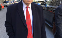 In this April 14, 2016 photo, former New York Assembly Speaker Sheldon Silver leaves court in New York. A judge says she plans to release information on Friday, April 15, that puts another blemish on the former Assembly Speaker's record in office. The 72-year-old Democrat was convicted in November in a $5 million corruption case. (AP Photo/Larry Neumeister)
