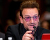 Irish rock star and activist Bono testifies on Capitol Hill in Washington, Tuesday, April 12, 2016, before the Senate State, Foreign Operations, and Related Programs subcommittee hearing on the causes and consequences of violent extremists, and the role of foreign assistance. (AP Photo/Andrew Harnik)