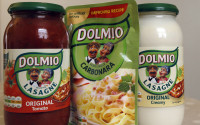 Dolmio pasta sauces are photographed in London, Friday, April 15, 2016. Mars Food, the maker of Dolmio and Uncle Ben's, says some of its pasta sauces will soon carry labeling suggesting they should only be an occasional treat due to high content of sugar, salt or fat. (AP Photo/Kirsty Wigglesworth)