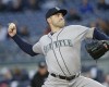 Seattle Mariners' Nathan Karns delivers a pitch during the first inning of a baseball game against the New York Yankees on Friday, April 15, 2016, in New York. (AP Photo/Frank Franklin II)