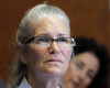 FILE- In this June 5, 2013, file photo, Leslie Van Houten appears during her parole hearing at the California Institution for Women in Chino, Calif. The youngest of Charles Manson’s followers to take part in one of the nation’s most notorious killings is trying again for parole. Van Houten is scheduled for her 21st hearing before a parole board panel Thursday, April 14, 2016, at a women’s prison in Corona, Calif. (AP Photo/Nick Ut, File)