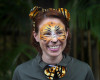 In this March 7, 2015 photo, Stacey Konwiser smiles during the dedication of the new tiger habitat at the Palm Beach Zoo in West Palm Beach, Fla. Stacey Konwiser, 38, was attacked and killed by a 13-year-old male tiger in an enclosure known as the night house that is not visible to the public, Palm Beach Zoo spokeswoman Naki Carter said. It's where the tigers sleep and are fed. (Brianna Soukup/Palm Beach Post via AP)  MAGS OUT; TV OUT; NO SALES; MANDATORY CREDIT