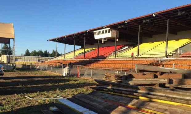 Staff at the Northwest Washington Fair and Event Center in Lynden were told a Trump rally will begi...