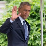 President Barack Obama waves to members of the media as he walks to Marine One on the South Lawn at the White House in Washington, Thursday, June 16, 2016, for a short trip to Andrews Air Force Base to travel to Orlando, Fla. to meet with families of the victims of the Pulse nightclub shooting. (AP Photo/Andrew Harnik)