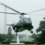 Marine One lands on the South Lawn at the White House in Washington, Thursday, June 16, 2016, to take President Barack Obama to Andrews Air Force Base to travel to Orlando, Fla. to meet with families of the victims of the Pulse nightclub shooting. (AP Photo/Andrew Harnik)
