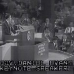 Daniel J. Evans was serving the first of his three terms as governor of Washington when he 
gave the 1968 Republican National Convention keynote speech. (Courtesy Feliks Banel) 
