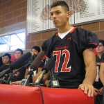 Abe Lucas said that he attends Archbishop Murphy High School for its academic offerings, and religious background. He is using football as a means to get scholarships. (Chris Sullivan, KIRO Radio)