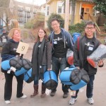 Eddie Wang, center-right, and volunteers of Sleepless in Seattle. (Colleen O'Brien/ KIRO Radio)