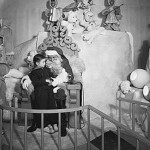 David Harris was Santa Claus from 1942 to 1968 at Frederick & Nelson, where Santa photos were invented in 1944.  (Courtesy Museum of History & Industry)