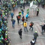 A victory march and rally were held for the Seattle Sounders Tuesday. (KIRO 7)