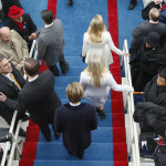 
              The children of President-elect Donald Trump arrive during the 58th Presidential Inauguration at the U.S. Capitol in Washington, Friday, Jan. 20, 2017. (AP Photo/Carolyn Kaster)
            