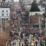 Thousands of women marched through downtown Seattle on Saturday. (SDOT)