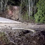 Debris from a mudslide that blocked all westbound lanes of I-90 in Issaquah Thursday morning damaged multiple vehicles. (WSP)