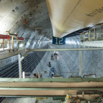 A view of the SR 99 tunnel from the back of Bertha. (WSDOT)
