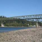 WSDOT crews will spend two weeks cleaning the Agate Pass Bridge. (WSDOT)