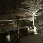 Snow covers Issaquah on Sunday night. (Cathy Cangiano)