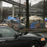 The City of Seattle cleared out the illegal homeless camp known as the "Triangle" or "The Field" March 7. (MyNorthwest)