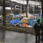 The City of Seattle cleared out the illegal homeless camp known as the "Triangle" or "The Field" March 7. (MyNorthwest)