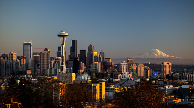 View from Kerry Park, in Seattle's Queen Anne neighborhood. Totally free! (Photo by Tiffany Von Arn...