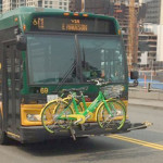 Some customers opted to bus their Limebike rides with them across Seattle. (SDOT)