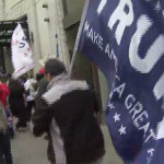 Pro-Trump marchers on May Day 2017. (KIRO 7)