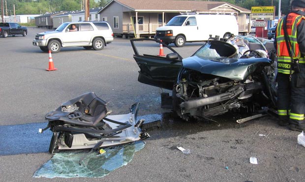 At least one person was seriously injured in a four-vehicle crash Wednesday in Gorst. (WSP)...