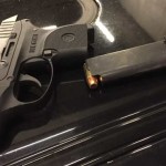 A gun recovered after several people were arrested for their alleged connection to a crime ring. (Bellevue PD)