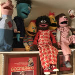 Puppets from the old Boomerang TV show, produced in Seattle in the 1970s, on a display shelf in Snohomish County.  (Feliks Banel photo) 