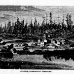 An illustration of Seattle from an 1870 article about William Seward’s visit to Seattle.  (Feliks Banel)