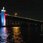 The Washington State Department of Transportation will light up the Highway 520 floating bridge with the State of Texas' colors in solidarity with the Houston community in the wake of Hurricane Harvey. (WSDOT)