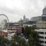 
              The Atlanta skyline is seen Monday, Sept. 11, 2017. More than 250 miles inland from the Atlantic Ocean or Gulf of Mexico — was under a tropical storm warning for the first time on Mon., Sept. 11, 2017. Forecasters said the metro area could expect peak winds of 40 mph (65 kph) and gusts up to 55 mph (90 kph) on Monday as Hurricane Irma's remnants moved across the southeastern United States. (AP Photo/Alex Sanz)
            
