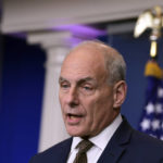 
              White House Chief of Staff John Kelly speaks during the daily briefing at the White House in Washington, Thursday, Oct. 12, 2017. Kelly insisted he's not quitting or being fired — for now. "Unless things change, I'm not quitting, I'm not getting fired and I don't think I'll fire anyone tomorrow," the retired Marine Corps general and former secretary of homeland security told reporters at the daily White House briefing. (AP Photo/Susan Walsh)
            