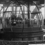 The Bubbleator as it looked in what’s now KeyArena during the 1962 Seattle World’s Fair.  (Courtesy MOHAI)