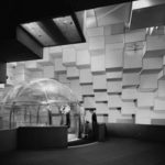The Bubbleator as it appeared in 1962 in what’s now KeyArena.  (Courtesy Washington State Archives)