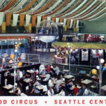 After the fair, the Bubbleator was moved to the Food Circus, the building at Seattle Center now called the Armory. (Courtesy Feliks Banel)
