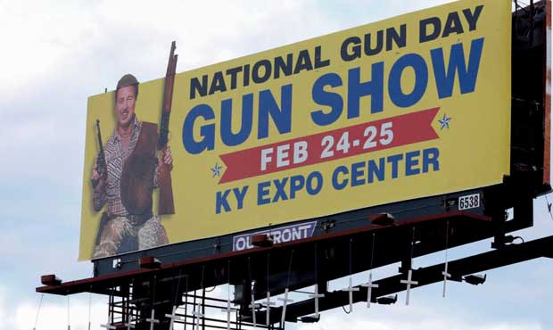 gun control, gun billboard...