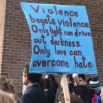 Roosevelt High School students walked out of class on Wednesday to protest gun violence and honor the 17 people killed in Parkland, Florida.  They also attended a rally at UW. (KIRO Radio, Mike Lewis)