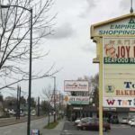 A retail development along Martin Luther King, Jr. Way southwest of Rainier Avenue might be the only location along the roadway that still reflects the old “Empire Way” name from 35 years ago. (Feliks Banel) 