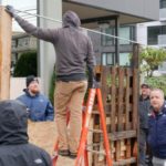 Dori and his listeners built a sidewalk office on Tuesday morning to see if the city treats him the same way it treats the downtown homeless population. (MyNorthwest)