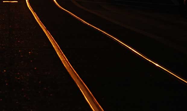 trolley tracks, south lake union streetcar...