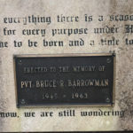 Greg Barrowman built this private memorial in his backyard to his brother Bruce Barrowman, who was lost aboard Flight 293. (Greg Barrowman)
