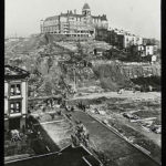 The Hotel Washington was eventually a victim of the “regrading” of Seattle’s hills. (MOHAI)