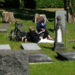 According to officials with the Bikur Cholim Cemetery, this couple was caught having sex on the gravestones. (Courtesy photo)