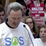 A member of Speak Out Seattle speaks during public comment about Seattle's proposed head tax, Monday, May 14, 2018. (Seattle Channel)
