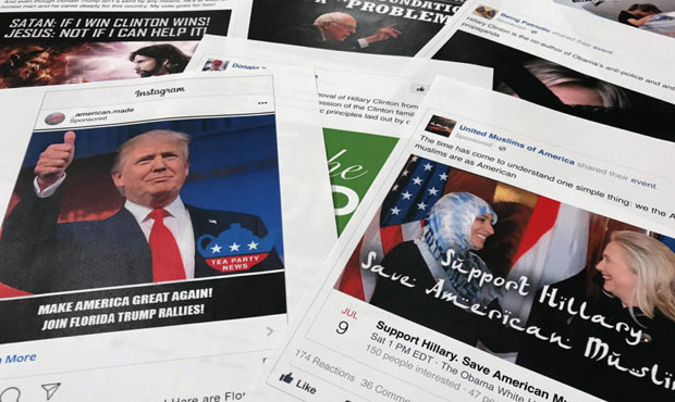 Some of the Facebook and Instagram ads linked to a Russian effort to disrupt the American political...