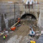 Taken Feb. 2017.  Excavation of the downtown Bellevue tunnel gets underway. Crews will work from south to north with excavation of the approximately 2000 foot long tunnel anticipated to last for approximately two years. (Sound Transit)